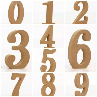 (0-9 )Wood Letters Number Hanging Wedding Home Party Decor