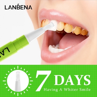 LANBENA Lemon Lime Mint Teeth Whitening Pen Cleaning Serum Removes Plaque Stains Dental Tools Removes Tobacco Teeth