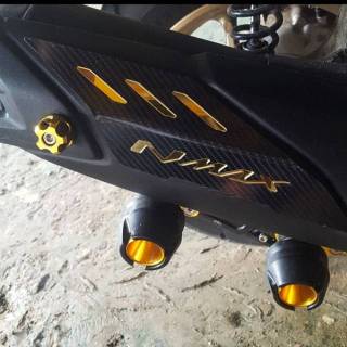 Muffler Cover Exhaust - Close All New Nmax 2020 - Calm Carbon Style - Carbon Motif