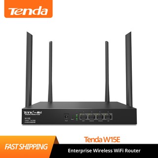 【Shop top goods】Tenda New W15E Enterprise Wireless WiFi Router 2.4G/5GHz Wi-Fi Repeater Qualcomm Hig
