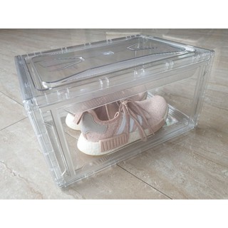 Acrylic Stockable Shoe Box Storage Organizer with Magnet Shoe Rack Storage Organizer (6)