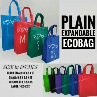 Reusable Eco bag / Cloth bag PLAIN EXPANDABLE
