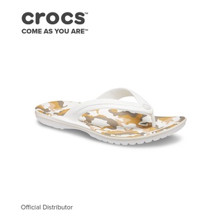 Crocs Crocband Printed Flip in White Multi