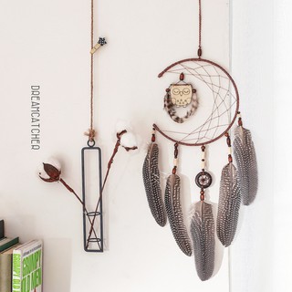 Owl Dreamcatcher, Handmade, Indian Tradition, Good Luck Dream Catcher, Bedroom, Home Decor (1)