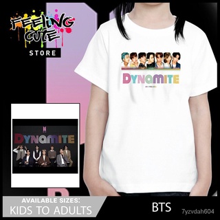 [Free shipping] BTS Shirt Dynamite with BTS Available for Kids to Adults Kpop Merch Korean tees