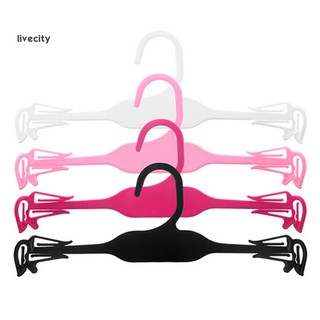 Livecity 10Pcs Plastic Clothes Bra Underwear Hanger Wardrobe Closet Drying Rack Organizer