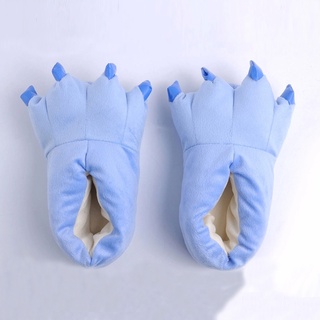 Children's Kigurumi Pajamas Animal Boys Girls Unicorn Slippers Winter Soft Warm Claw Shoes Nonslip D