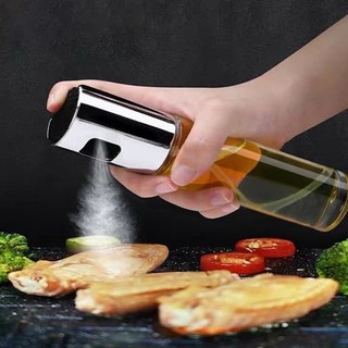 100ML Oil Sprayer,Food-grade Glass Olive Oil Sprayer for Cooking,Vinegar Bottle Glass Olive Oil