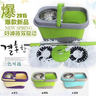 Stainless Spin Mop Microfiber Rotating Head With Drain Cod