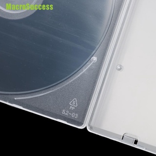 [CRS] 10pcs Ultrathin DVD Case Transparent CD Package Portable CD Storage Box FGC