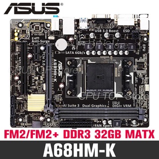 ۩▧▼⚡️Asus A68HM-K Can Support A8-7680 A6-7480 Original Desktop Motherboard A68 DDR3 AMD FM2/FM2+ Use