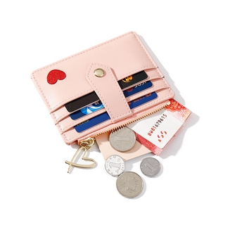 MINGKE Card Holder Coin Purse Wallet for Women Thin Embroidery Snap closure Stylish