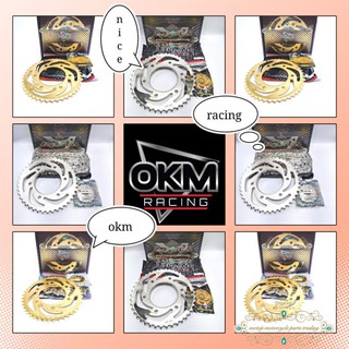 OKM RACING MOTOR CHAIN SET & SPROKET SET FOR SNIPER150 MXI