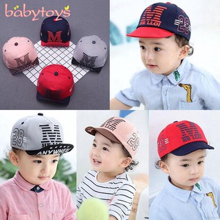 Boy Girl Embroidery Baseball Sun Hat Baby Adjustable Beret Cap Peaked Snapback Hat
