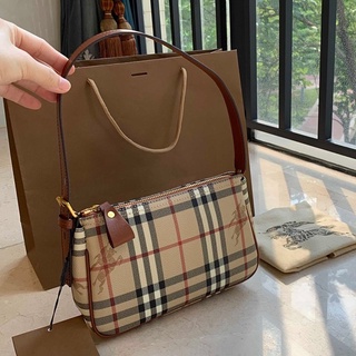 B-ur-be-rr-y Underarm Bag Ladies Fashion Shoulder Bag Small Capacity Lightweight Handbag