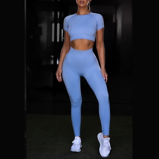 Women's Sports Suits, Sports Bras, Sports Trousers, New Hot-selling Models, Tight-fitting Solid Color Yoga Suits, Sports Tops and Trousers (3)