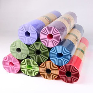 TPE Tow color Yoga Mat Non Slip yoga Excercise yogamat