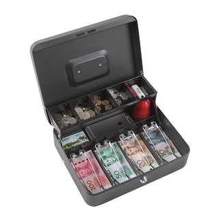 WJF Cash box portable money secret security safe box lock metal