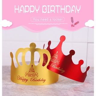 ✶✺▼Birthday Party Hats Crown Cap Birthday Party Decoration