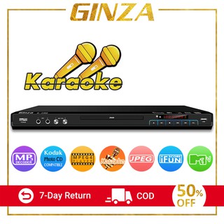 GINZA DVD Karaoke Player DVD Player K-BOX 2 Mic Jack Over 88K Songs (1)