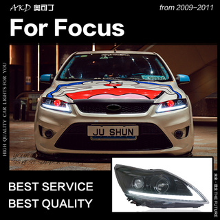 AKD Car Styling for Ford Focus Headlights 2009-2011 Focus 2 LED Headlight Dynamic Signal Led Drl Hid