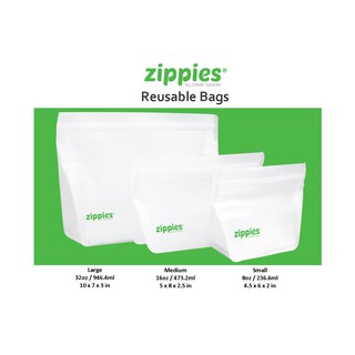 Zippies Reusable Bags, Pack of 3