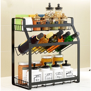 Spice Rack Condiment Seasoning Storage Organizer For Kitchen Bathroom Cabinet