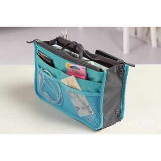 Travel and Makeup Tote Purse Pouch Handbag 13 Pocket Organizer Bag