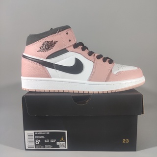 Air Jordan 1 Rereo Mid "Pink Quartz" Men Women Nike Sneakers