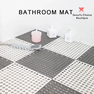 Drain Holes Bath Mat Non Slip Bathroom Shower Mat Floor Toilet Washroom Pad Rugs DIY