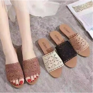 Korean fashion open-toed slippers women's summer flat sandals AY-055# (1)
