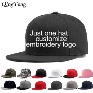 Custom Logo Snapback Cap Team Embroidery Monogram Baseball Caps Personalized Men Women Hip Hop Hats