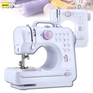 12-Stitch Sewing Machine Multifunctional Household Portable 12-Stitch Sewing Machine with Foot Pedal