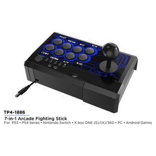 DOBE Original 7-in-1 Arcade Fighting Wired Joystick Game Controller for PC, PS4, Switch, Xbox (9)