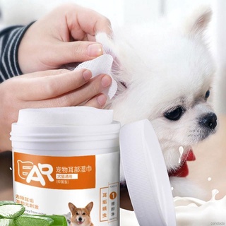 Pet Grooming Wipes Hypoallergenic Ear Cleaning Pad Dogs Cats no stimulation (1)
