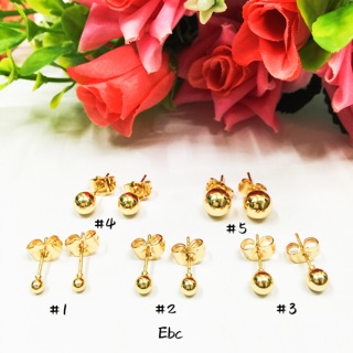 【A&j】18K Bangkok GOLD rosegold plated earrings JEWELRY