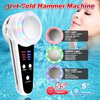 Hot Cold Hammer Cryotherapy Face Lifting Electric anti aging Skin Tightening Device Skin Rejuvenation Spa Facial Massager