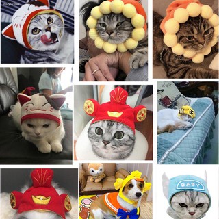 Low price▥♬Cute Pet Hat Lucky Cute Dog Teddy Garfield Dress Up Wig Cat Headgear