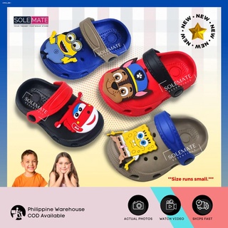 shoes for kids℡【KIDS 18-23】CHASE SPONGEBOB MINIONS CHARACTER CLOGS SANDALS