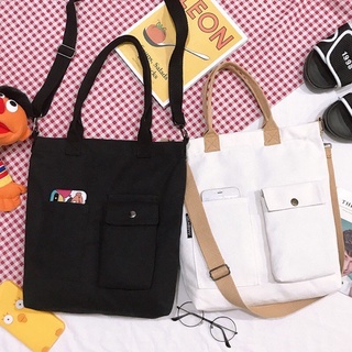 ☇✥No.63 Korean design canvas bag 2handle Katsa bag Sling bag Shoulder Crossbody Tote bag