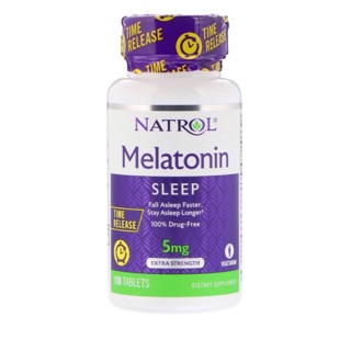✅ Natrol Melatonin Time Release 5mg Extra Strength 100's