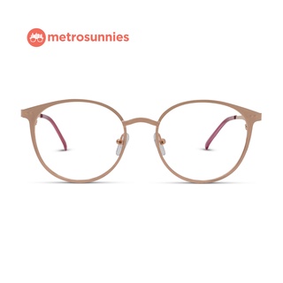 MetroSunnies Haven Specs (Rose Gold) / Replaceable Lens / Eyeglasses for Men and Women