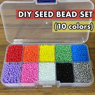 DIY Seed Beads Set (10 colors—2mm)
