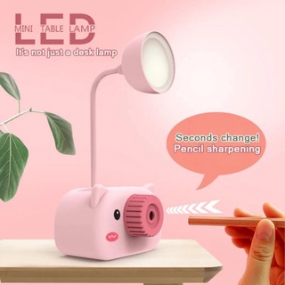 Pencil Sharpener Lamp Shade LED Study Light Lamp Rechargeable Desk Lamp Mini Cute Night Lamp