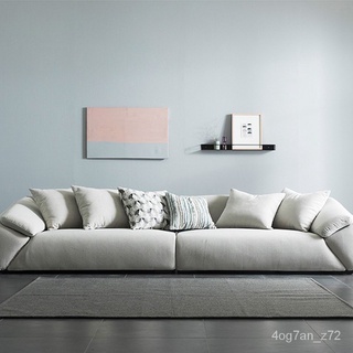 Nordic Minimalism down Fabric Sofa Combination Italian Style Light Luxury Modern Minimalist Large an