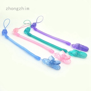 Infant Toddler Dummy Pacifier Spring Soother Nipple Clip Chain Holder Strap