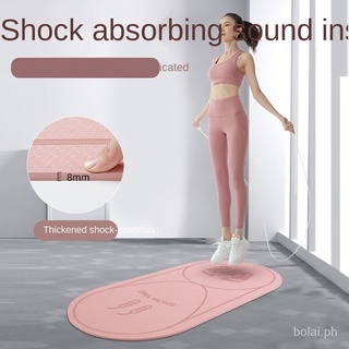 Rope Skipping Mat Soundproof Shock Absorption High Density Home Indoor Workout Aerobics Dance Sports Buffer Mute Yoga Mat (1)