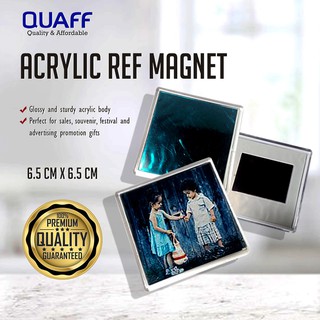 (50 pcs) QUAFF F7 Ref Magnet Small Square Acrylic Keychain 6.5cm x 6.5cm