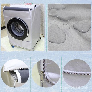 Hot Spot LDYWashing Machine Cover Waterproof Washer Cover Fit For Front Load Washer/ Dryer Immediate (5)