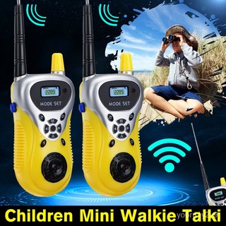 2PCS Wireless Kids Child 50m Range Walkie Talkie Radio Interphone Two Way Radio